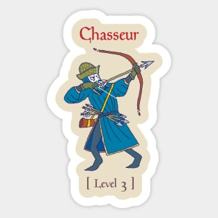 Medieval hunter level 3 Sticker